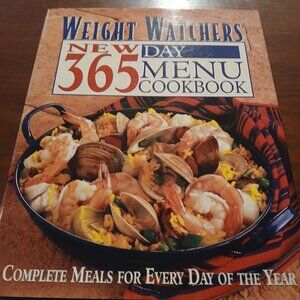 Weight Watcher's New 365 Day Menu Cookbook Hardcover GUC